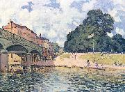 Alfred Sisley Brucke von Hampton Court painting